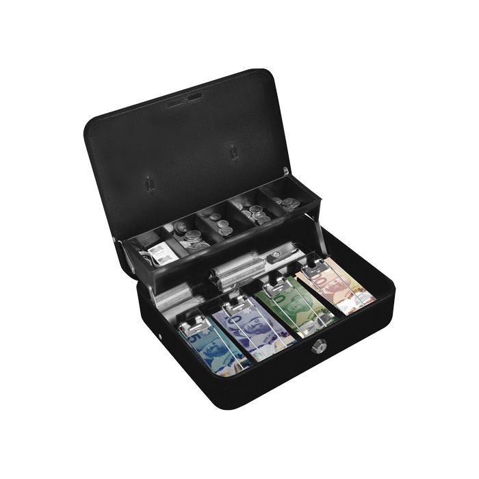 Tiered-Tray Deluxe Cash Box