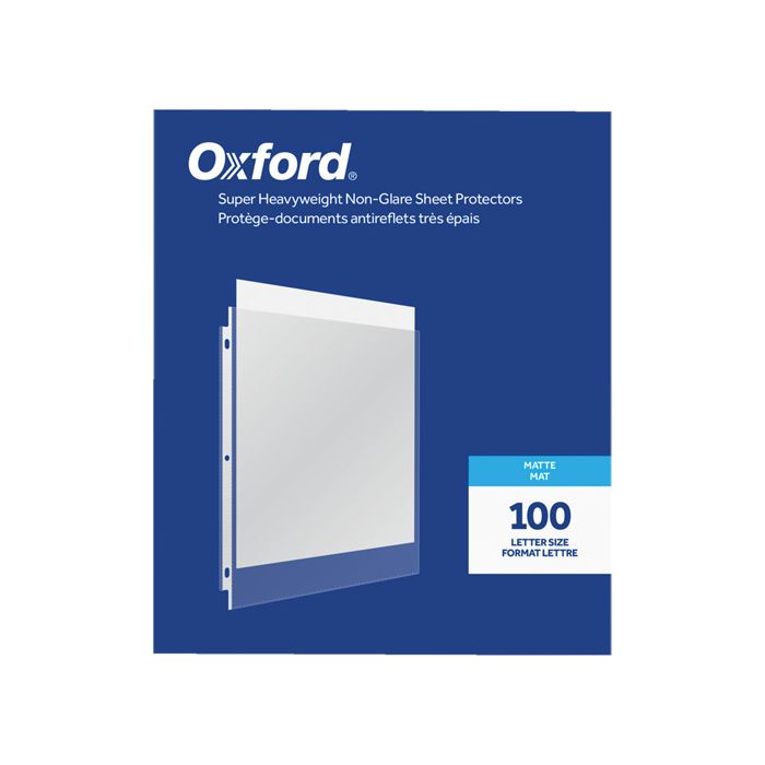 Oxford® Heavyweight Non-Glare Sheet Protectors