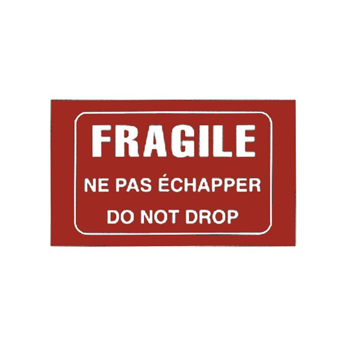 "Fragile" Bilingual Special Handling Labels