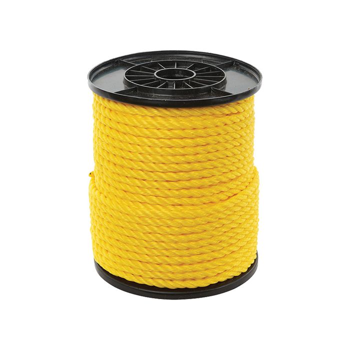 3/8" Yellow Twisted 3-Strand Rope