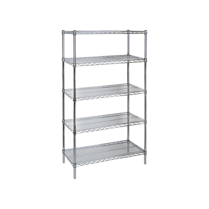 Heavy-Duty Chromate Wire Shelving