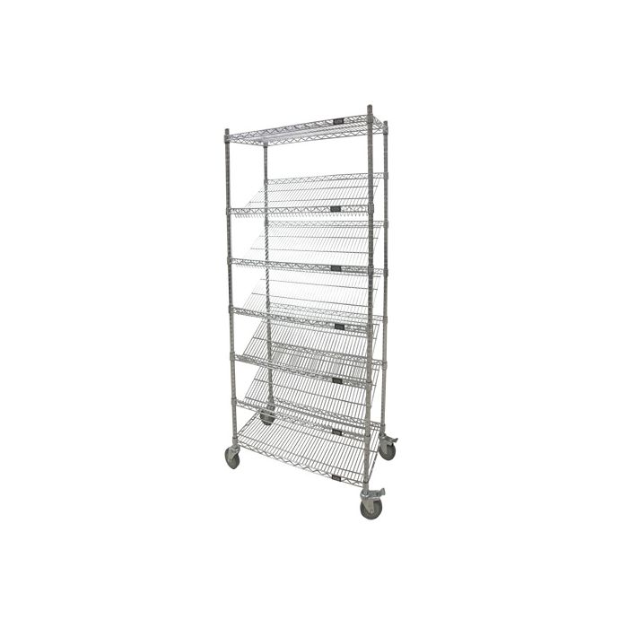 Slanted Shelf Cart