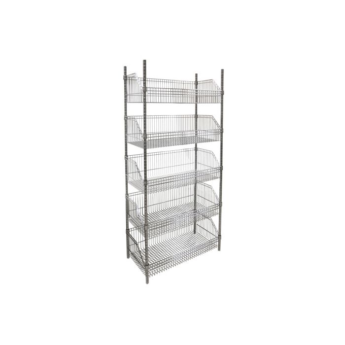 Wire Basket Shelving Unit