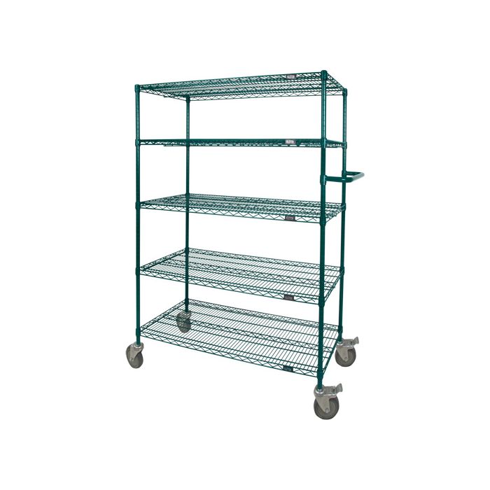 Wire Shelf Push Cart