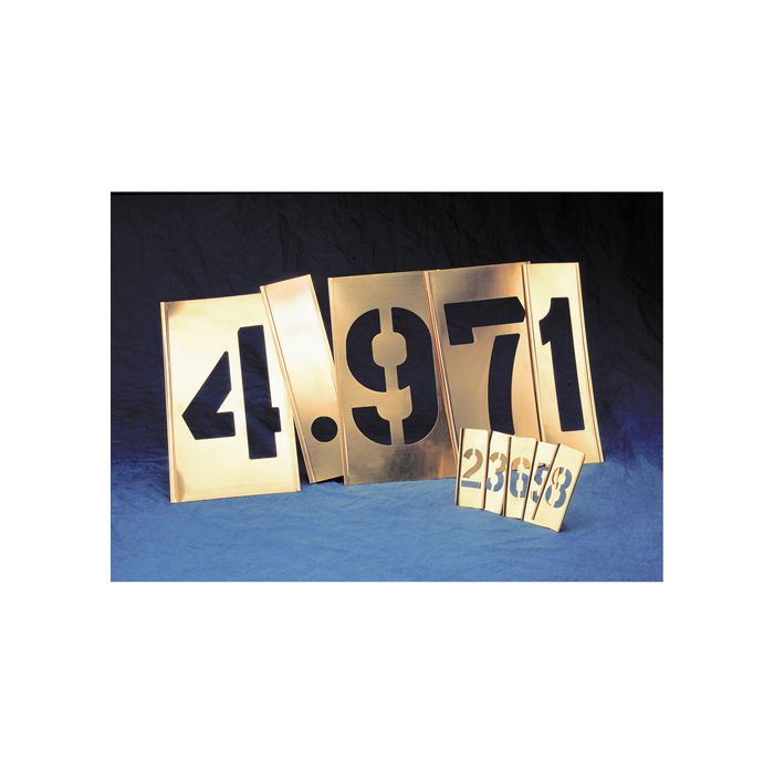 Gothic Brass Letters & Numbers Interlocking Stencils