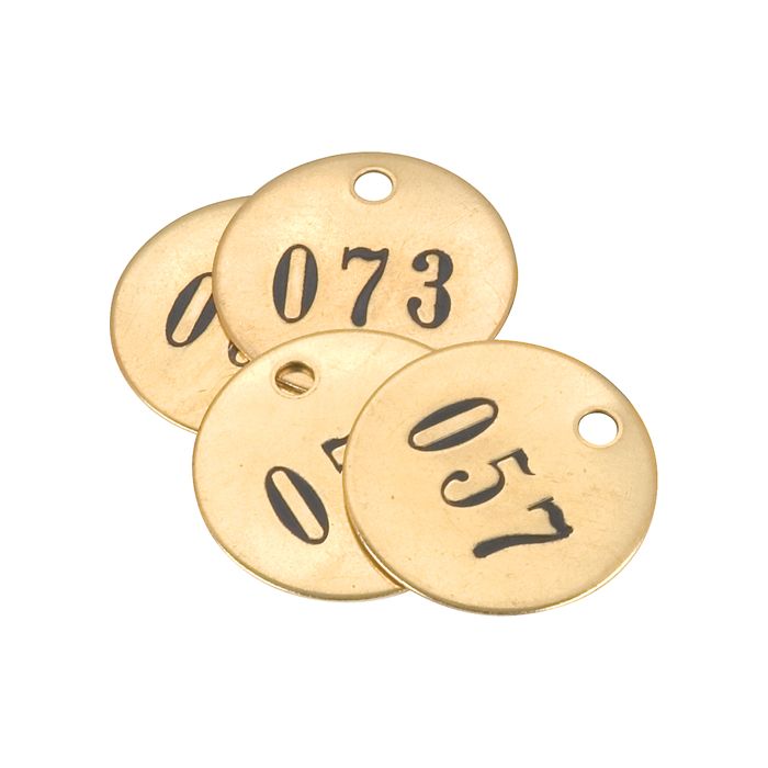 Numbered Brass Tags