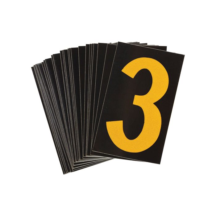 Reflective Individual Number and Letter Labels