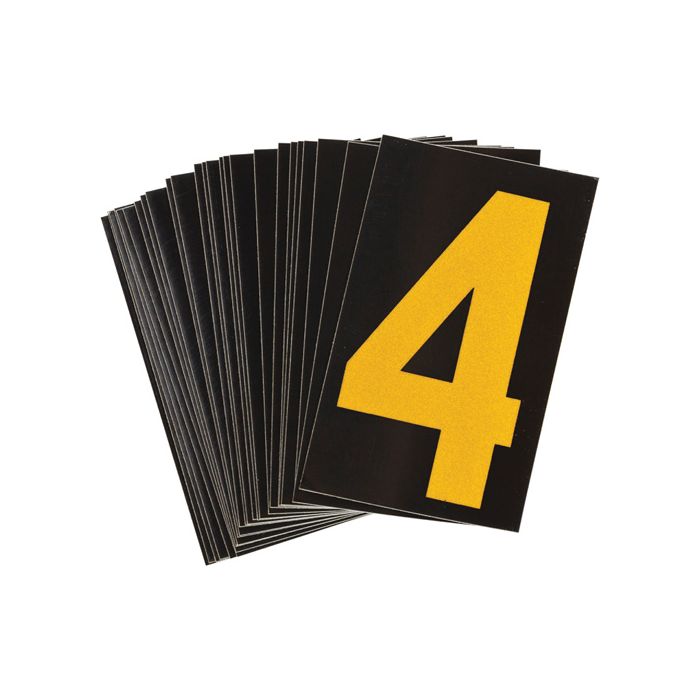 Reflective Individual Number and Letter Labels