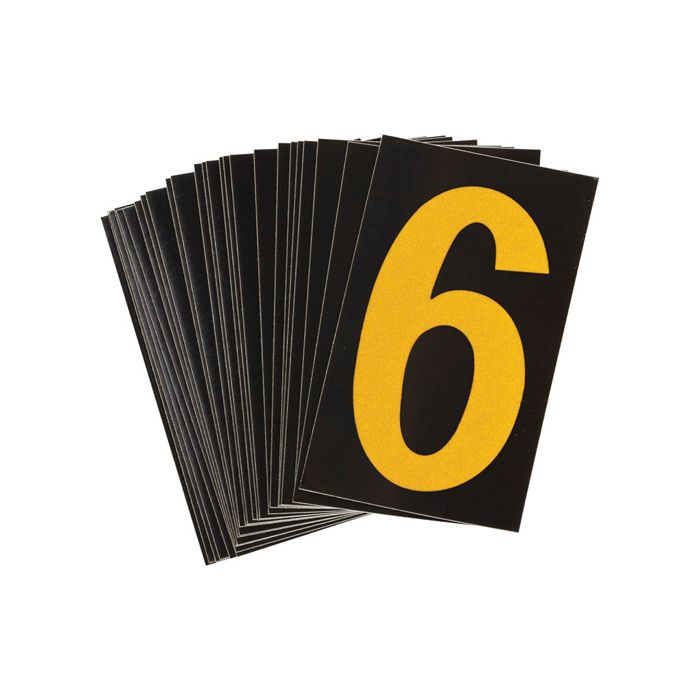 Reflective Individual Number and Letter Labels