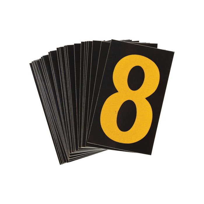 Reflective Individual Number and Letter Labels