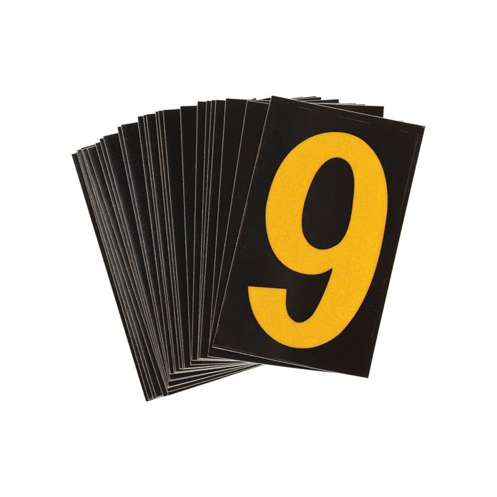 Reflective Individual Number and Letter Labels