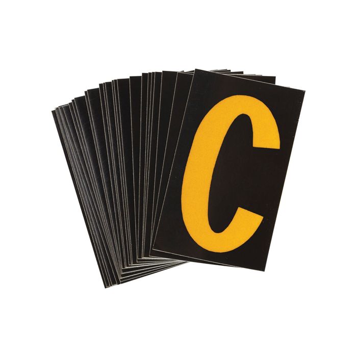 Reflective Individual Number and Letter Labels