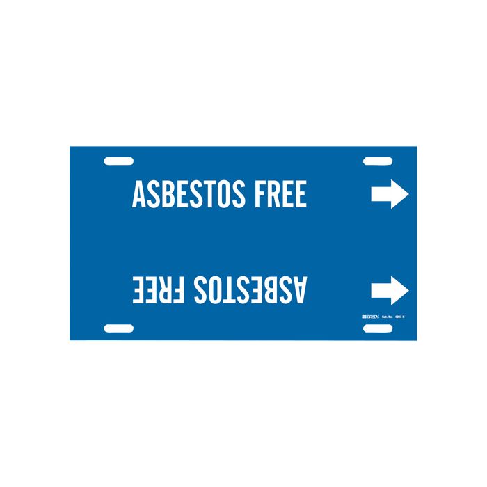 "Asbestos Free" Pipe Marker