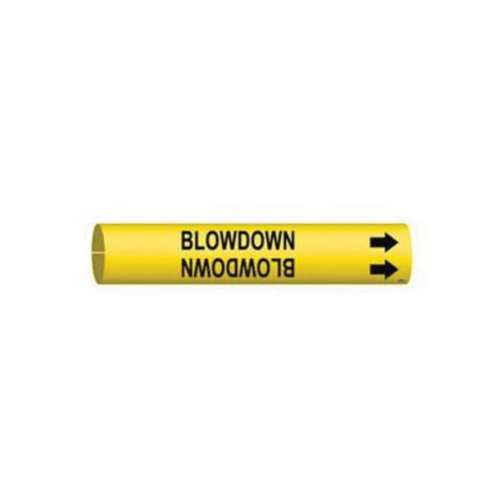 "Blowdown" Pipe Marker