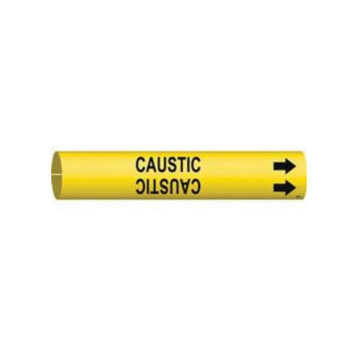 "Caustic" Pipe Marker