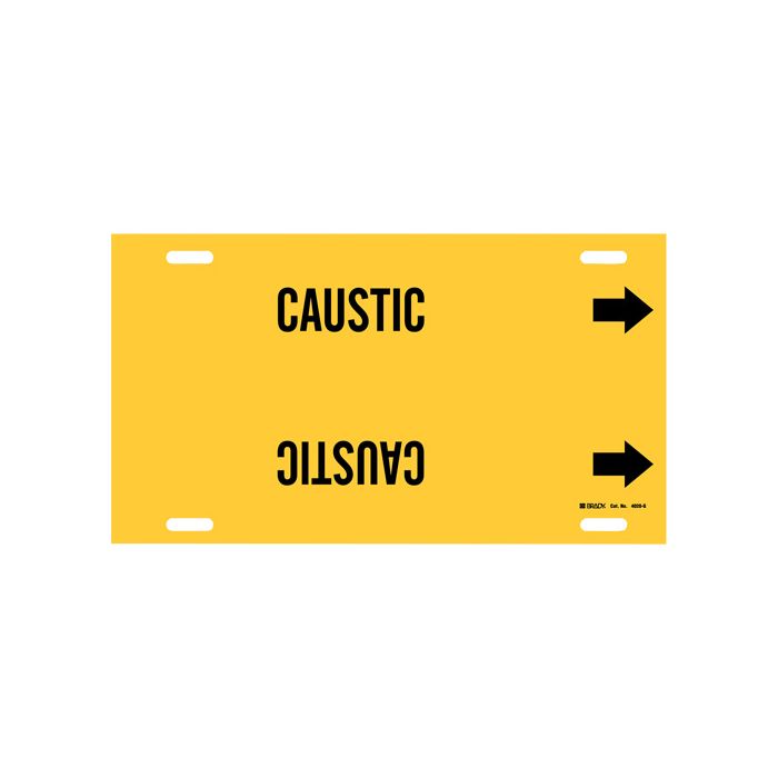 "Caustic" Pipe Marker