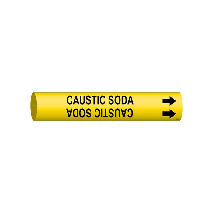 "Caustic Soda" Pipe Marker