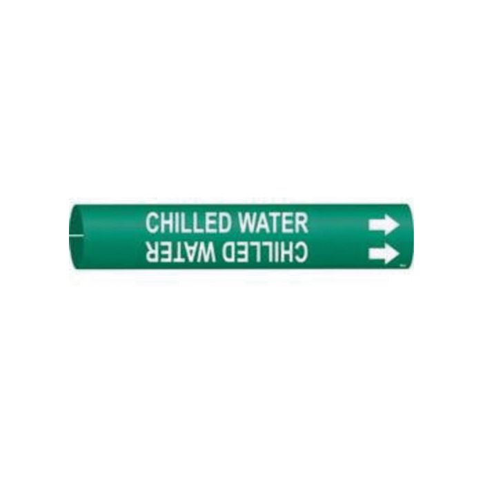 "Chilled Water" Pipe Marker
