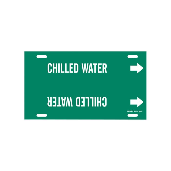 "Chilled Water" Pipe Marker