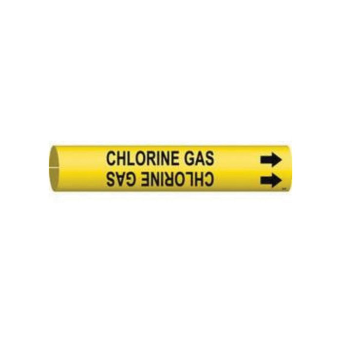 "Chlorine Gas" Pipe Marker