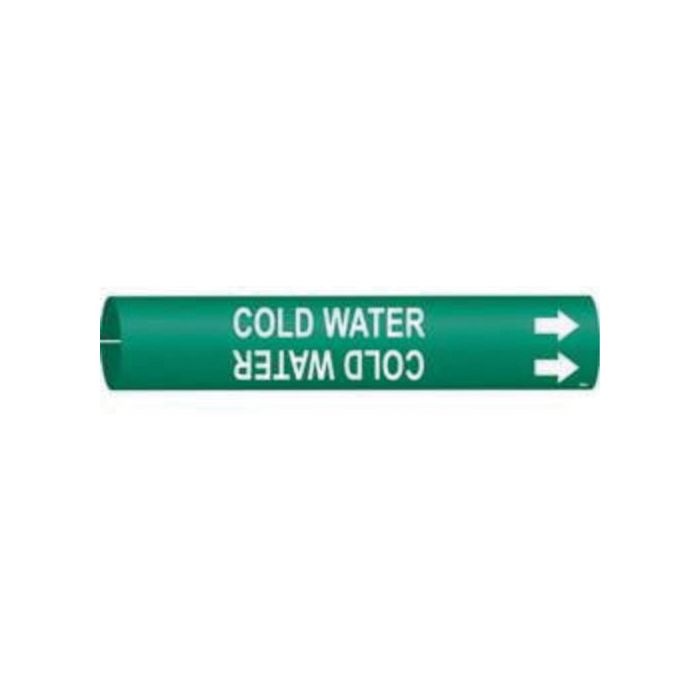 "Cold Water" Pipe Marker