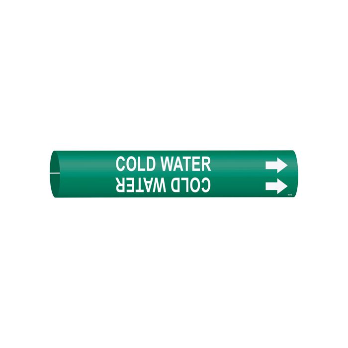 "Cold Water" Pipe Marker