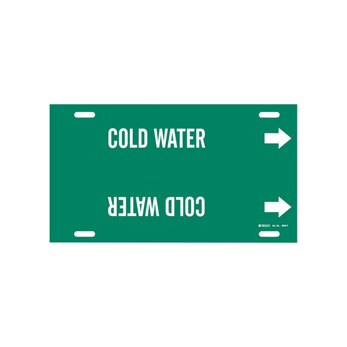 "Cold Water" Pipe Marker