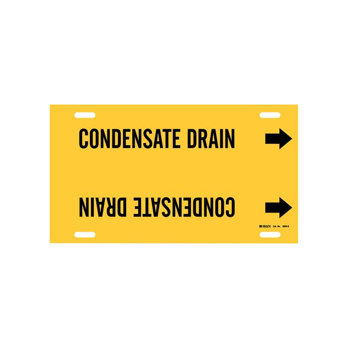 "Condensate Drain" Pipe Marker