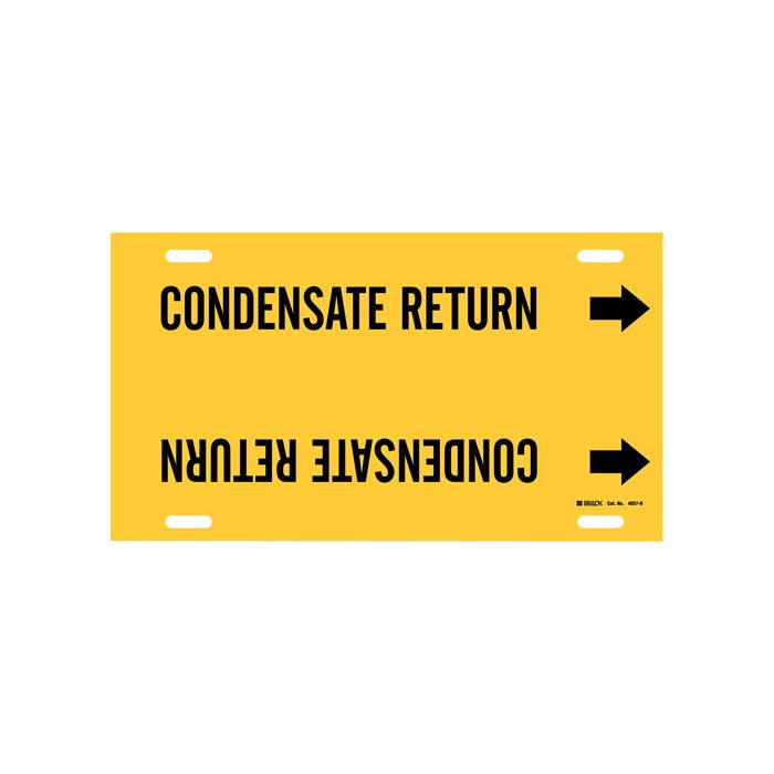 "Condensate Return" Pipe Marker