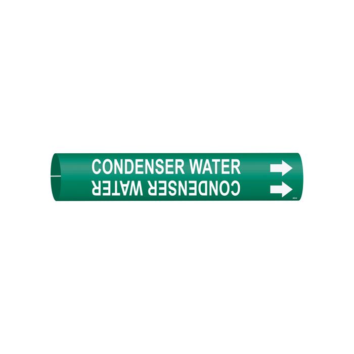 "Condenser Water" Pipe Marker