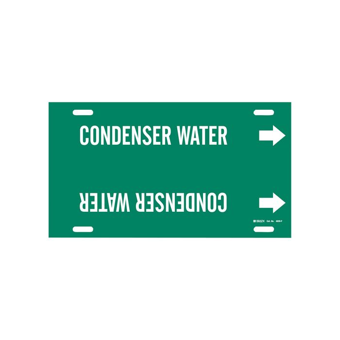"Condenser Water" Pipe Marker
