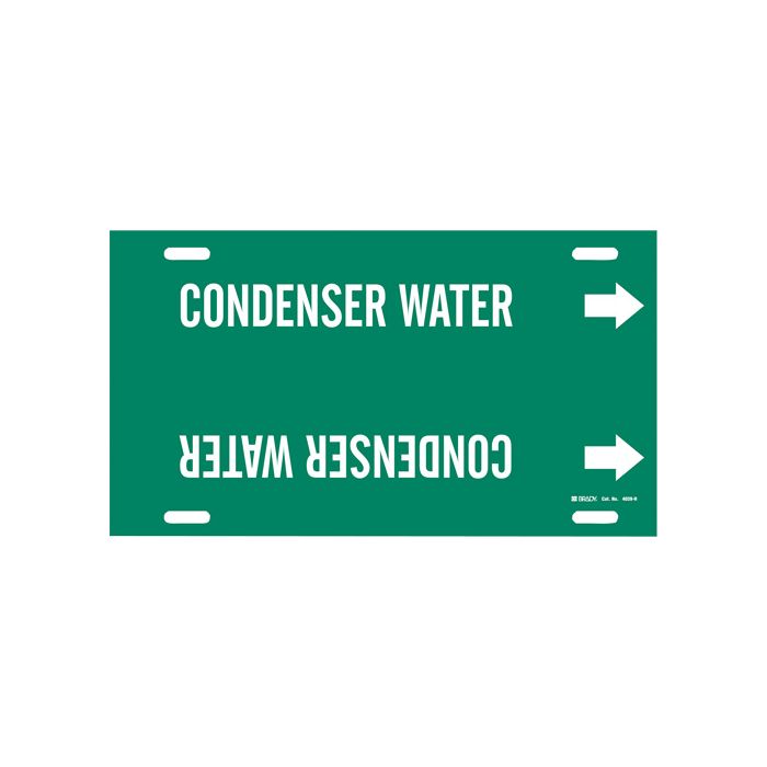 "Condenser Water" Pipe Marker