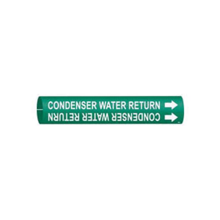 "Condenser Water Return" Pipe Marker