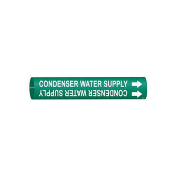 "Condenser Water Supply" Pipe Marker