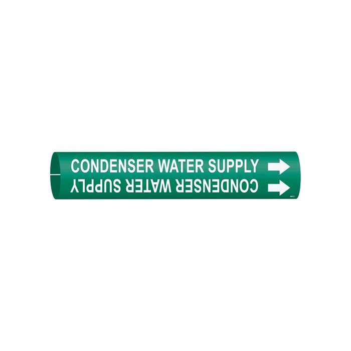 "Condenser Water Supply" Pipe Marker