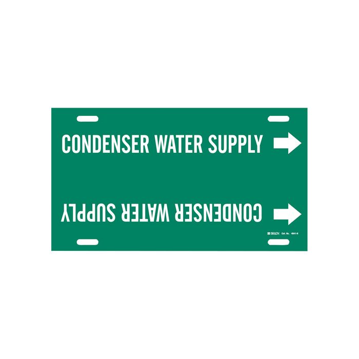 "Condenser Water Supply" Pipe Marker