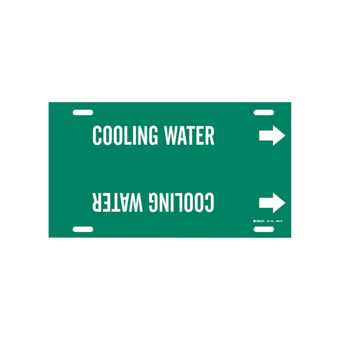"Cooling Water" Pipe Marker