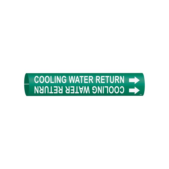 "Condenser Water Return" Pipe Marker