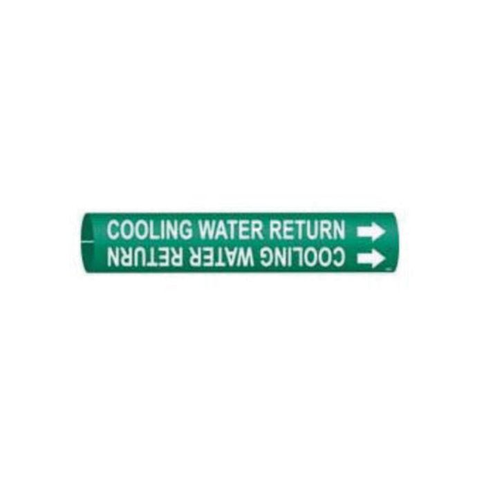 "Condenser Water Return" Pipe Marker