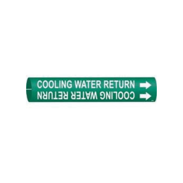 "Condenser Water Return" Pipe Marker