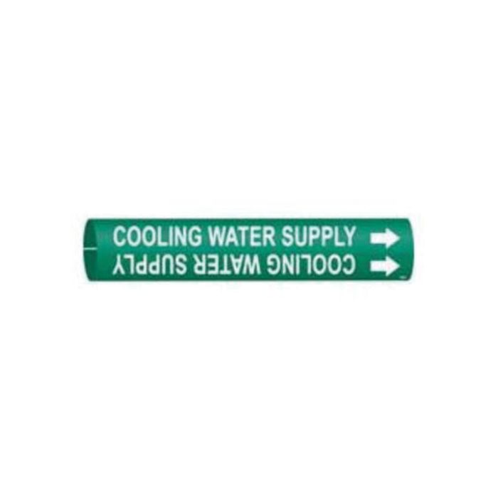 "Cooling Water Supply" Pipe Marker