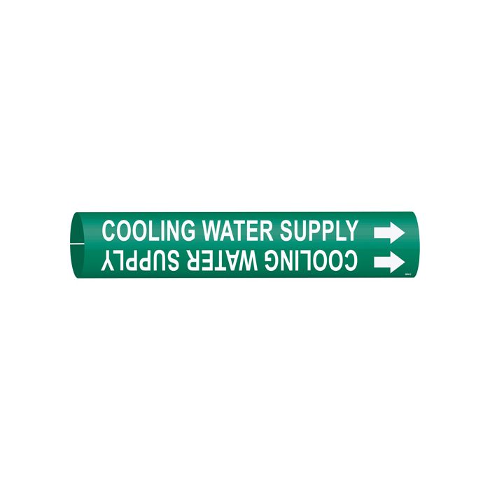 "Cooling Water Supply" Pipe Marker