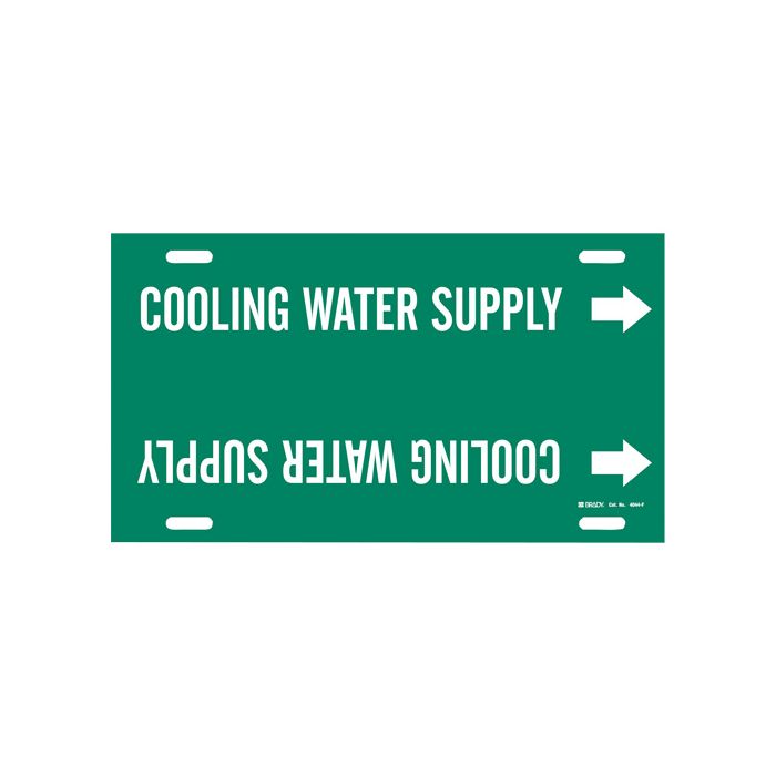 "Cooling Water Return" Pipe Marker