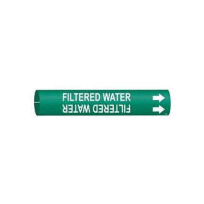 "Filtered Water" Pipe Marker
