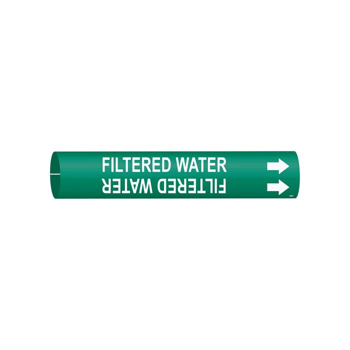 "Filtered Water" Pipe Marker