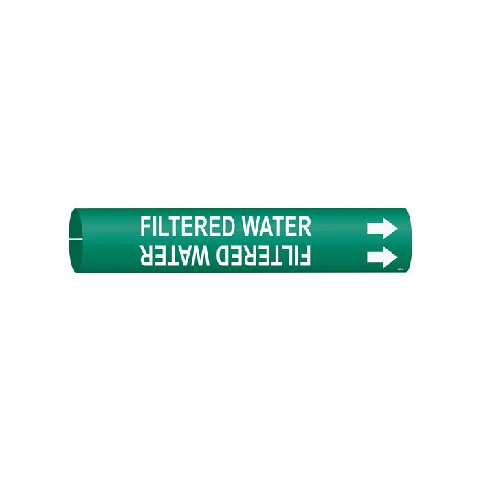 "Filtered Water" Pipe Marker