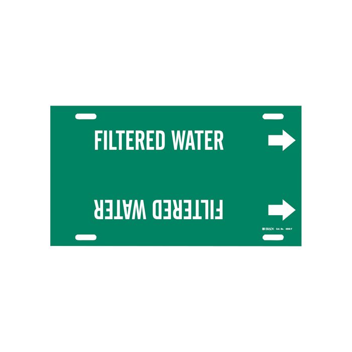 "Filtered Water" Pipe Marker