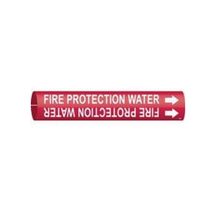 "Fire Protection Water" Pipe Marker