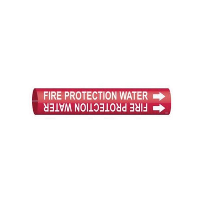 "Fire Protection Water" Pipe Marker