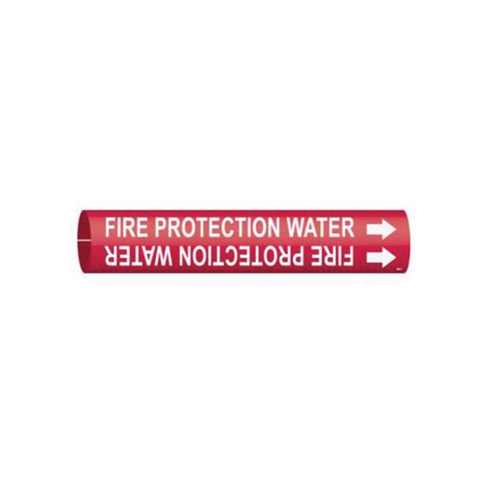 "Fire Protection Water" Pipe Marker